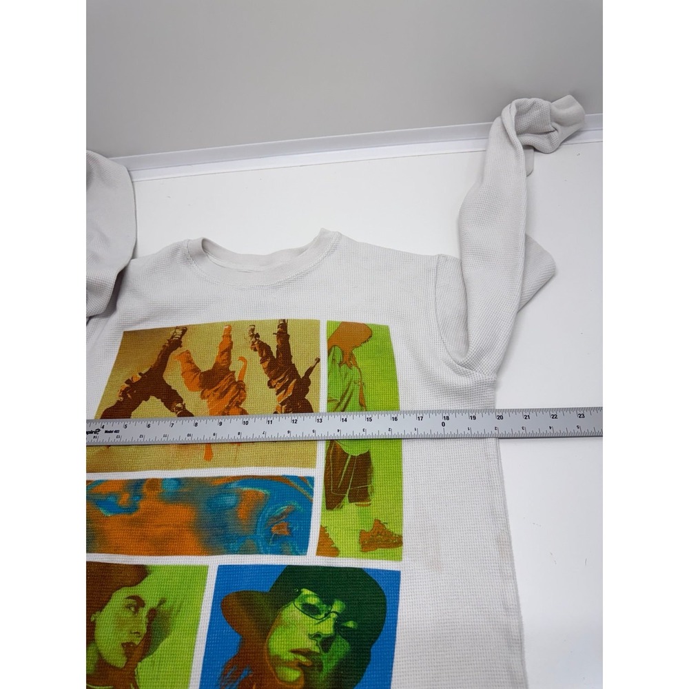 Billie Eilish Birds Of A Feather Thermal Shirt women's M Made USA Organic Cotton - Picture 8 of 8